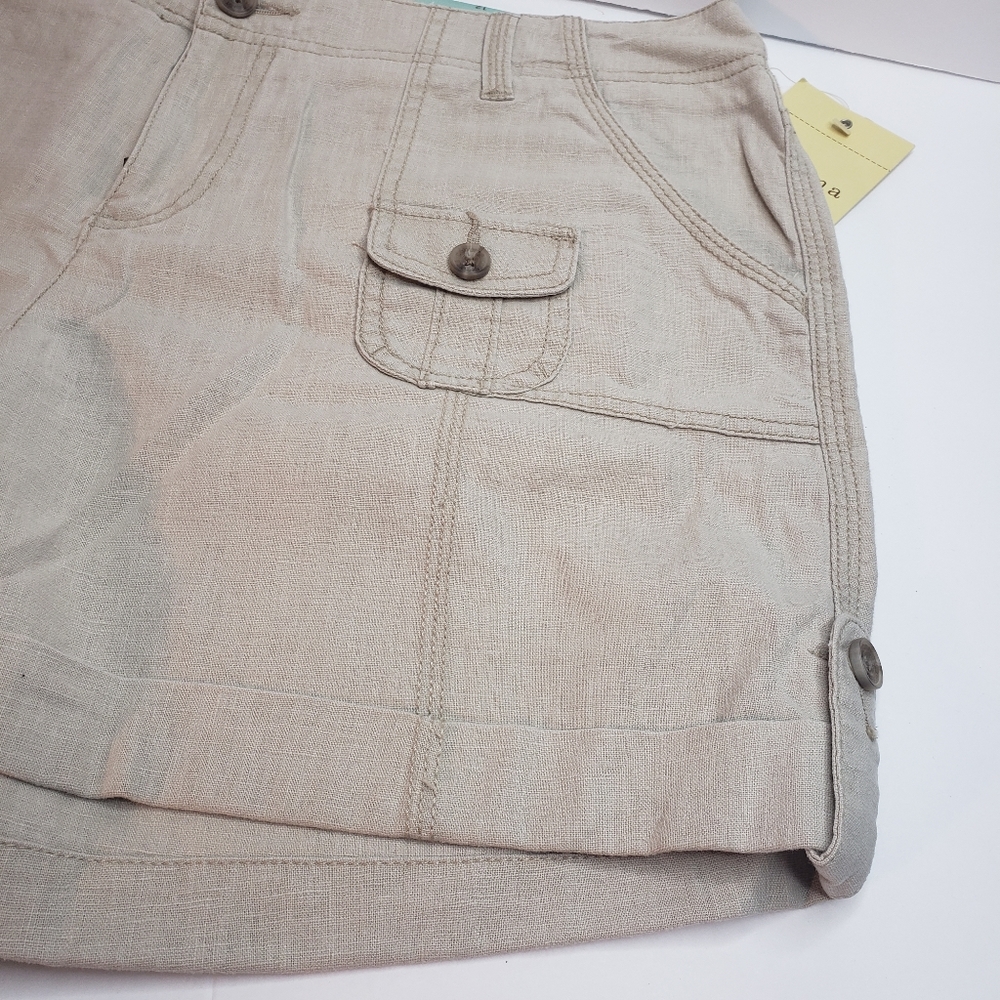 NEW Sonoma Linen Shorts Bundle Lightweight Coastal Cargo Minimalist Rope Belt - Picture 14 of 14